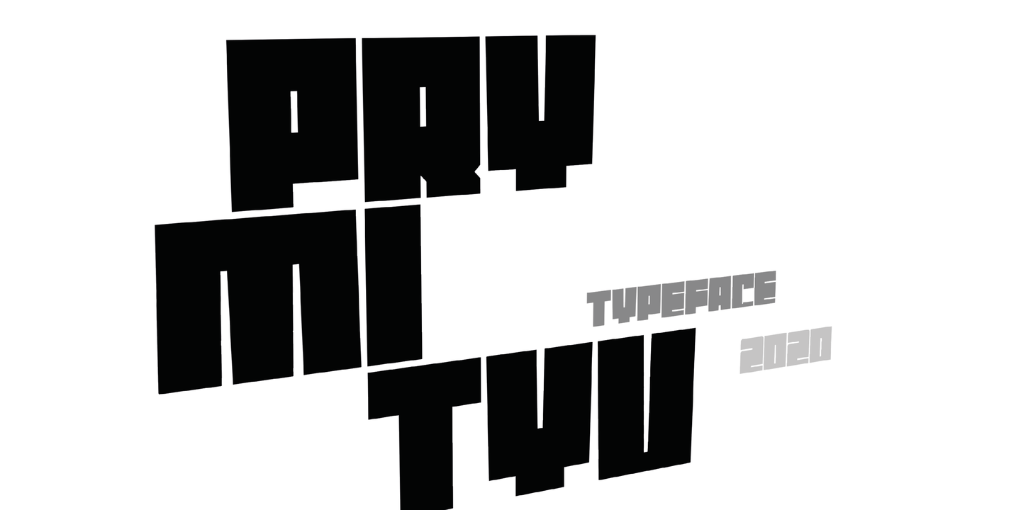 Prymityv Font preview